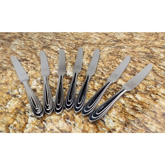 7 Reed‎ & Barton Select ANSE ROYALE DINNER KNIVES 18/10 Korea Stainless Flatware - Picture 1 of 13
